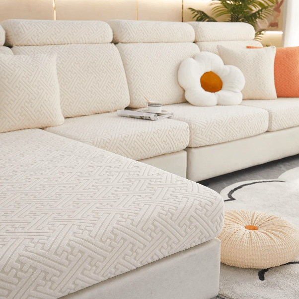 Beige Home Essentials Sofa Cover