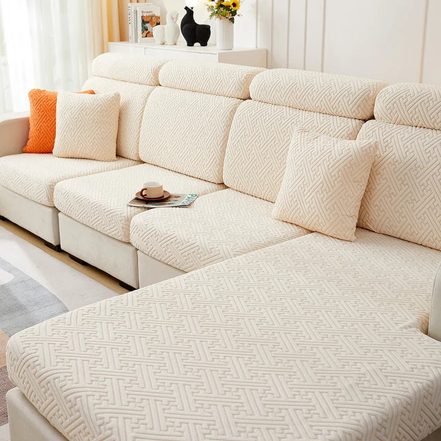 Beige Home Essentials Sofa Cover
